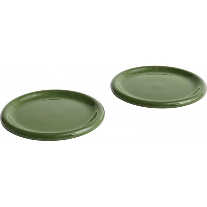 HAY - Barro Plate Ø24, set of 2 - Green