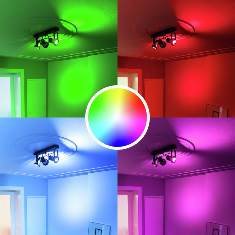 Trust GU-10 DUO-PACK RGBCW LED SPOT WI-FI Smarter WiFi LED-Strahler, weiß und farbig, Fassung GU10, von Ihrem