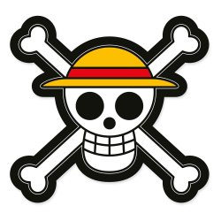One Piece oreiller Jolly Roger 33 cm