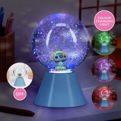 STITCH - Lampe LED Glitter Ball 17cm