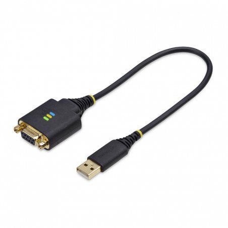 StarTech.com 1P1FFCN-USB-SERIAL câble Série Noir 0,3 m USB Type-A DB-9
