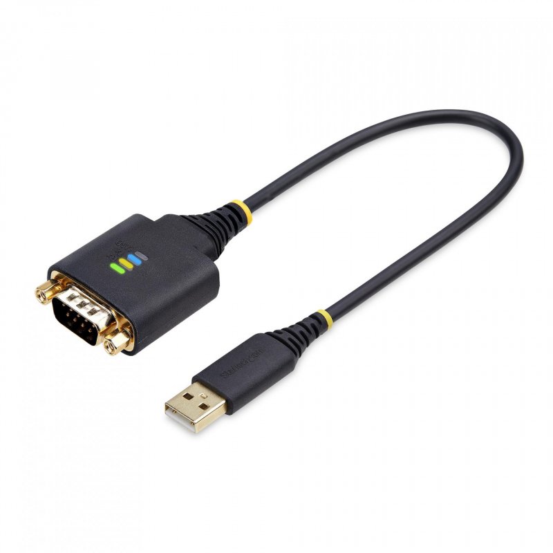 StarTech.com 1P1FFC-USB-SERIAL câble Série Noir 0,3 m USB Type-A DB-9