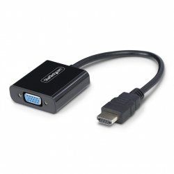 StarTech.com HDMI to VGA Adapter, Active Video Converter For Laptop/Desktop, 1920x1080 (1080p), HDMI Source to VGA