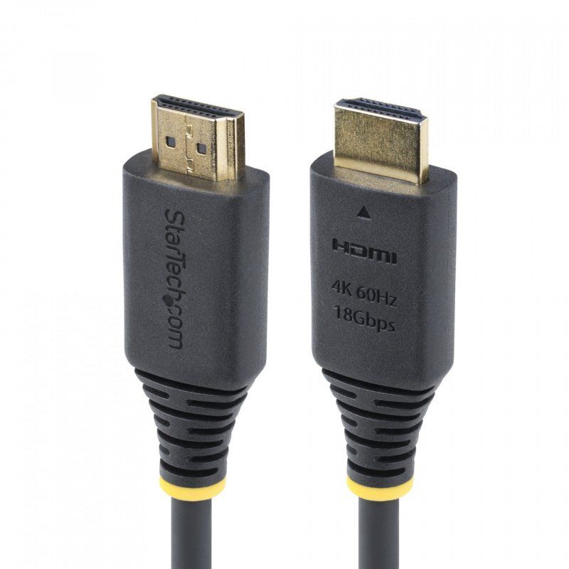 StarTech.com Câble HDMI Haut Débit de 4m Certifié Premium, 4K 60Hz/1440p 144Hz, HDR10/HDCP 2.2/ARC, 18Gbps, Cordon
