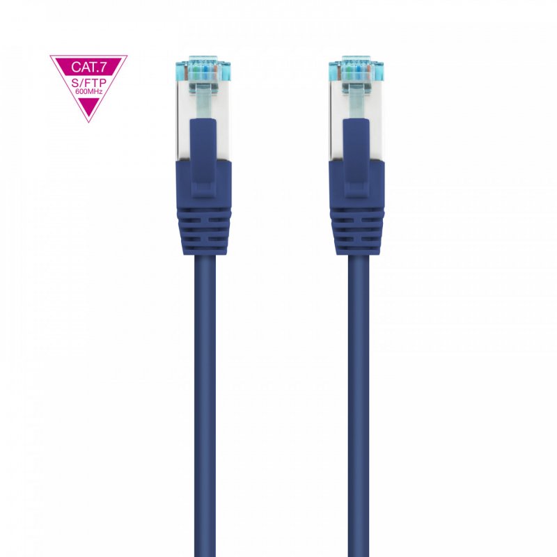 Câble/Cordon réseau RJ45 Nanocable Catégorie 7 S-FTP (S/FTP) Droit 1m (Bleu)