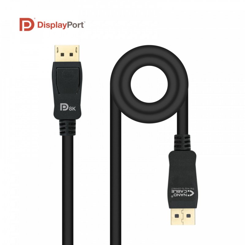 Nanocable 10.15.2501 DisplayPort cable 1 m Black