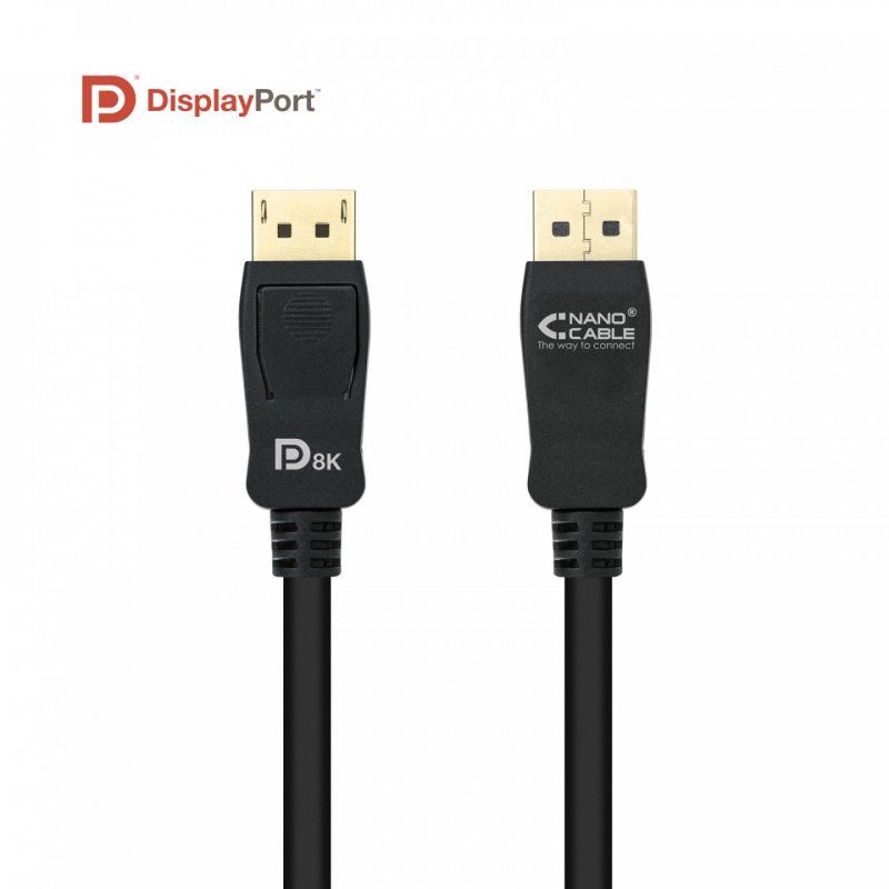 Nanocable 10.15.2501-L150 câble DisplayPort 1,5 m Noir