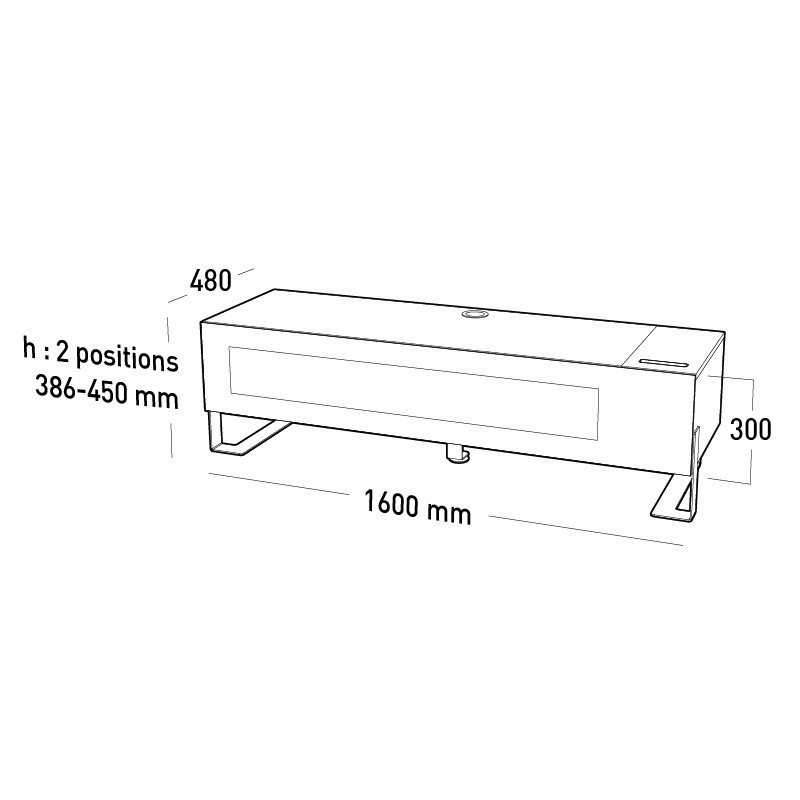 Erard 037600 Support TV et centre de divertissement