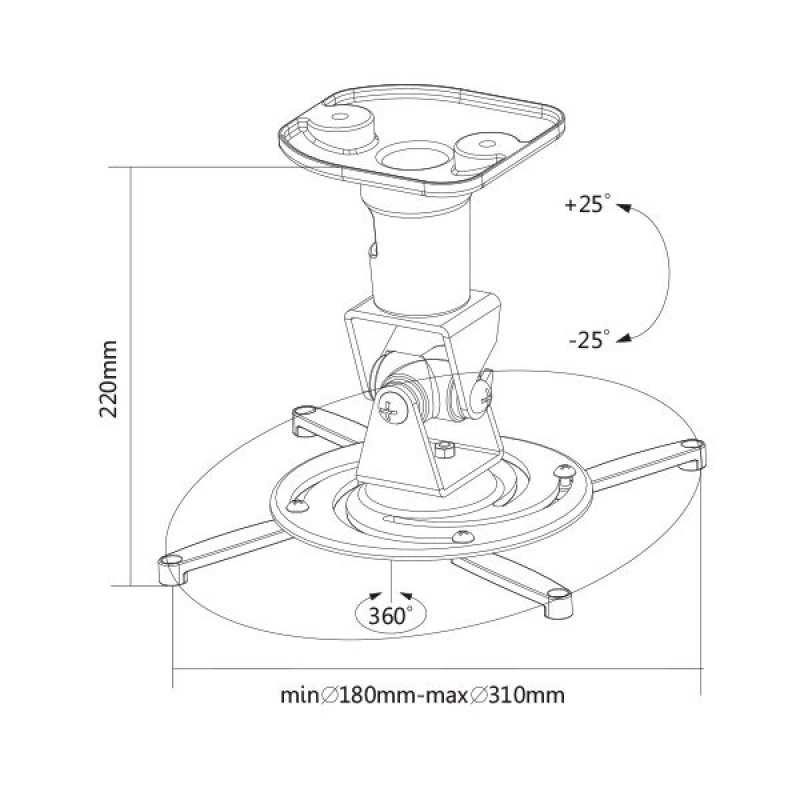 Support vidéoprojecteur D110NEW