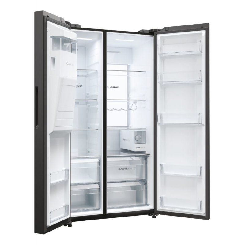 Haier SBS 90 Serie 5 HSW79F18DIPT frigo américain Pose libre 601 L D Noir