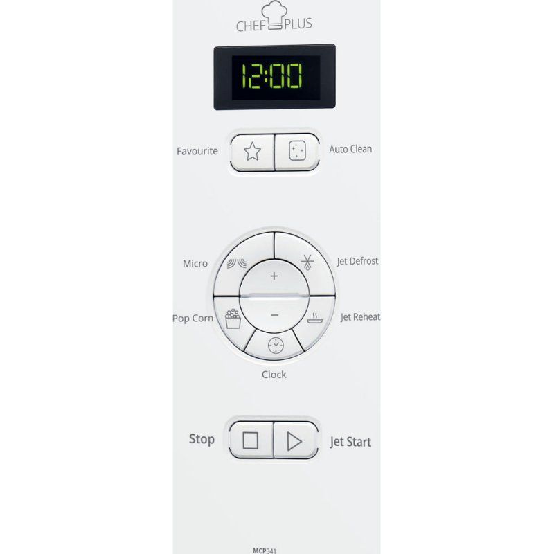 Whirlpool - Micro-ondes posable - blanc - MCP341WH