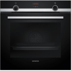 Siemens iQ300 HB554AER3F oven 71 L 3600 W A Black, Stainless steel