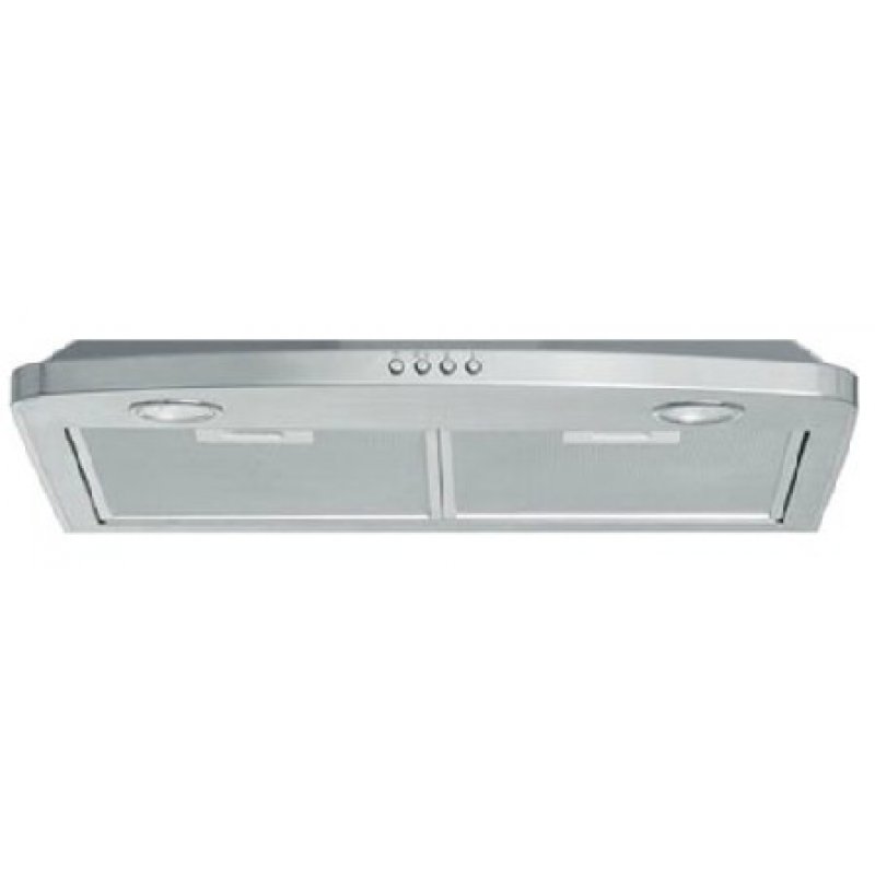 Brandt AD1046X cooker hood Wall-mounted Silver 600 m³/h