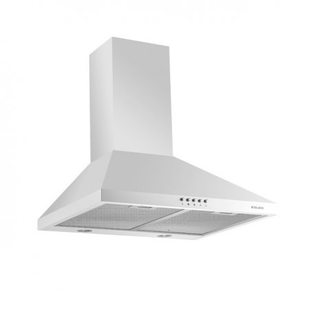 Glem Gas GHP645WH hotte Montée au mur Blanc 510 m³/h C