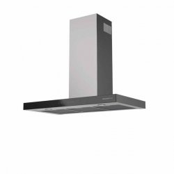 Glem Gas GHBS97IX cooker hood Wall-mounted Black, Stainless steel 679 m³/h A