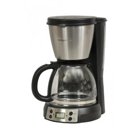 Cafetière filtre 12 t. programmable Noire Inox - Kitchen Studio - KSMD250T