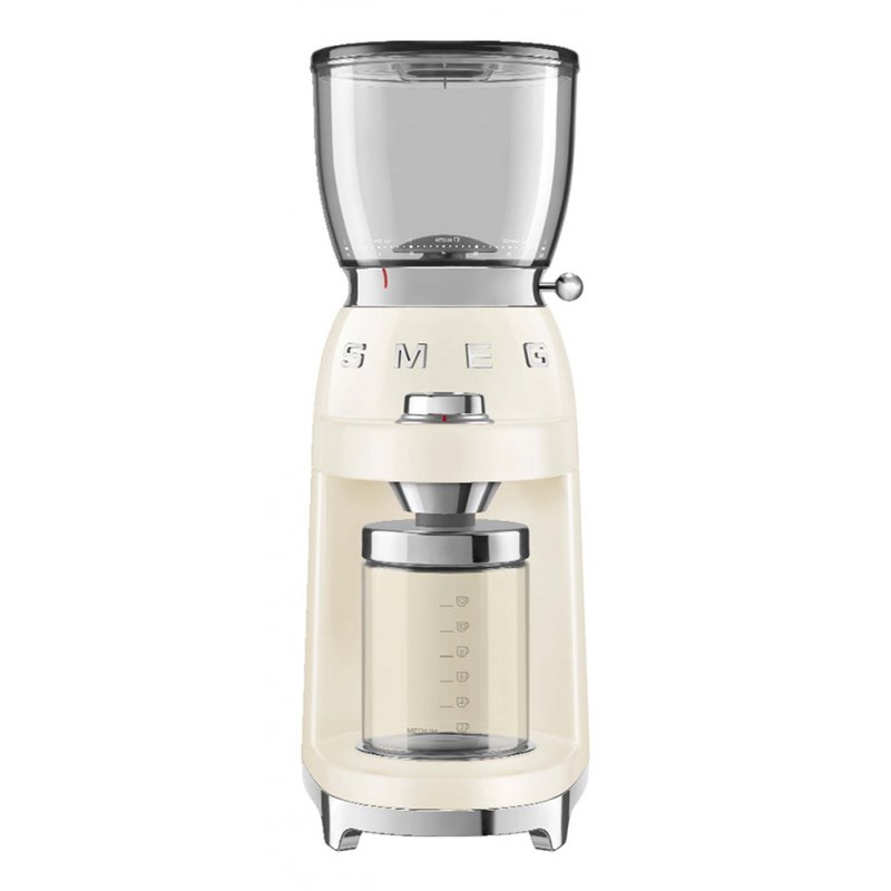 Smeg CGF11CREU appareil à moudre le café 150 W Crème, Transparent