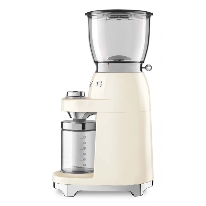 Smeg CGF11CREU appareil à moudre le café 150 W Crème, Transparent