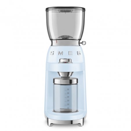 Smeg CGF11PBEU coffee grinder 150 W Blue, Transparent