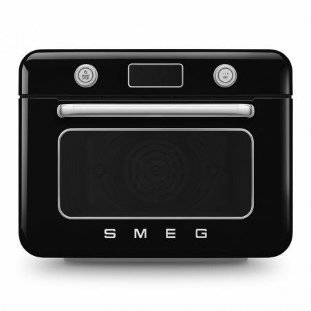Smeg COF01BLEU steam oven Small Black, Stainless steel Buttons, Rotary