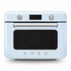 Smeg COF01PBEU steam oven Small Blue, Stainless steel Buttons, Rotary