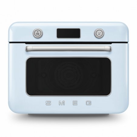 Smeg COF01PBEU four à vapeur Petit Bleu, Acier inoxydable Boutons, Rotatif