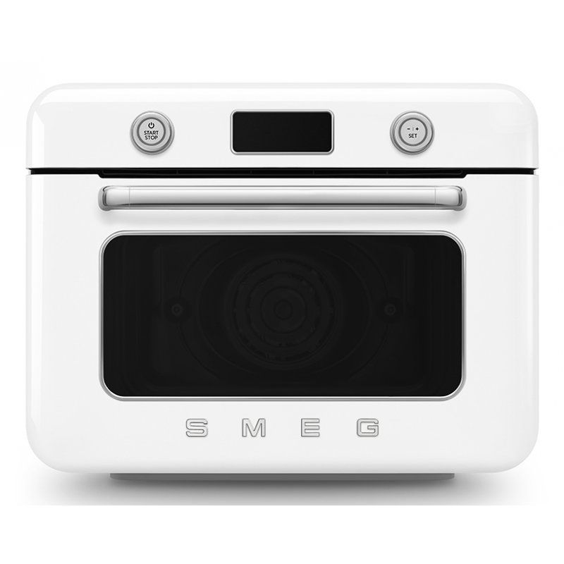 Smeg COF01WHEU four à vapeur Petit Acier inoxydable, Blanc Boutons, Rotatif