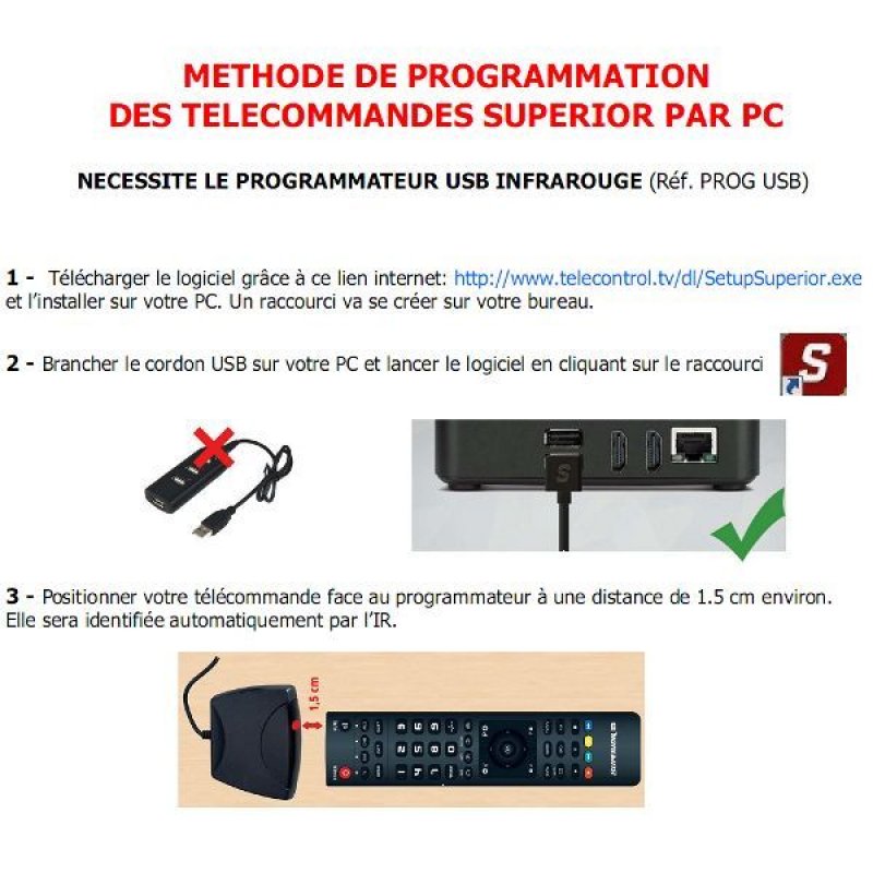 Superior Electronics Superior Slim remote control TV Press buttons
