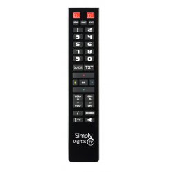 Superior Electronics Simply Digital TV télécommande Appuyez sur les boutons