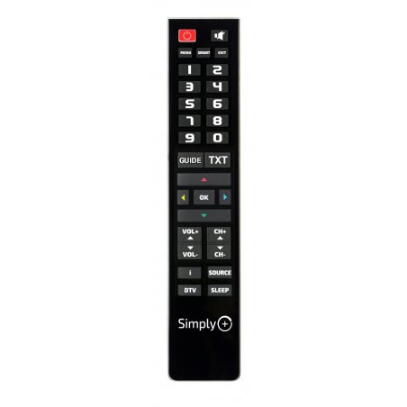 Superior Electronics Simply télécommande TV Appuyez sur les boutons