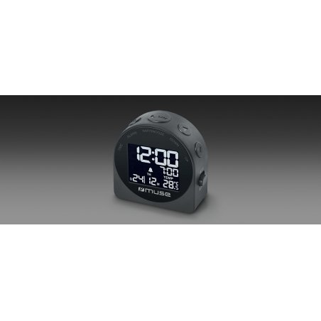 Muse M-09C alarm clock Digital alarm clock Grey