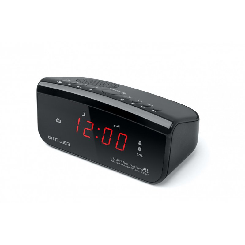 Muse M-12CR Radio portable Horloge Numérique Noir