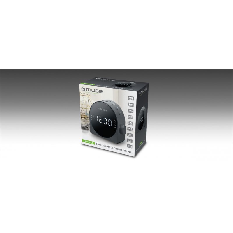 Muse M-185 CR radio Clock Digital Black