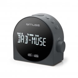 Muse M-185 CDB alarm clock Digital alarm clock Black