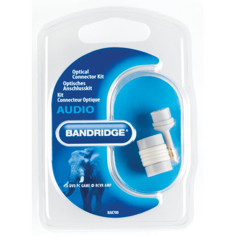 Bandridge BAK700 cable gender changer TOS Jack 3.5mm Black