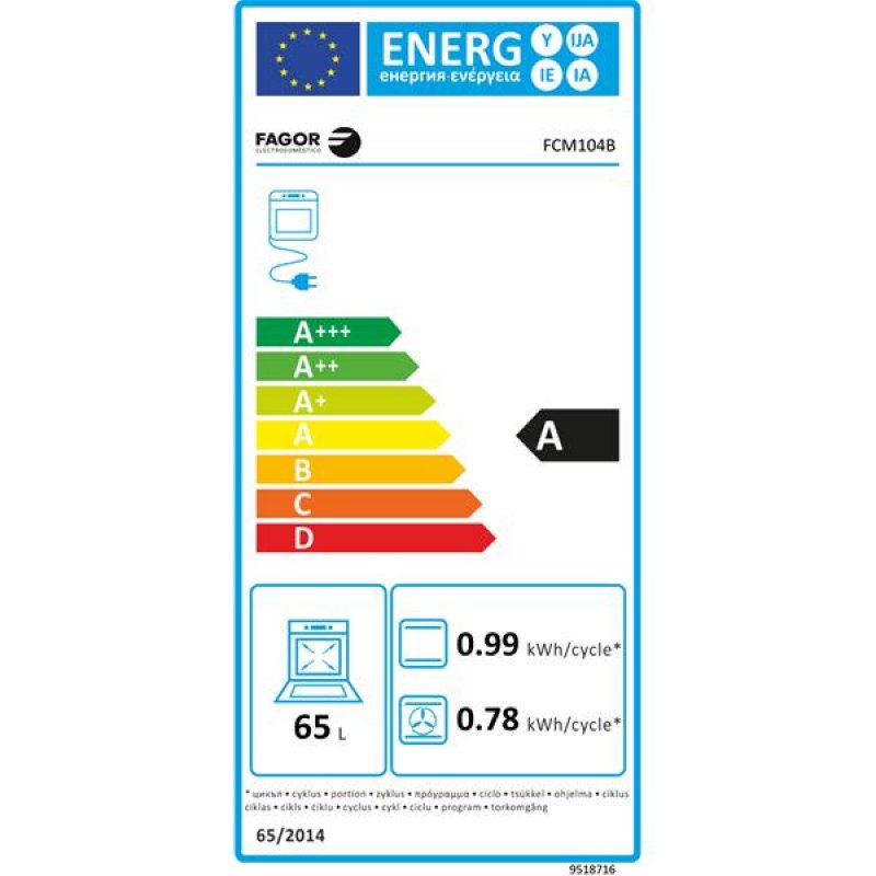 Cuisinière mixte FCM104B
