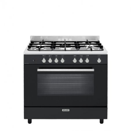 Glem Gas GE960CVBK2 four et cuisinière Gaz Noir A