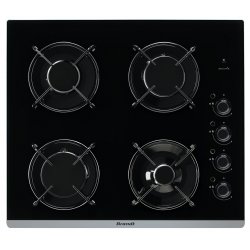 Brandt BPG6413B hob Black Built-in Gas 4 zone(s)