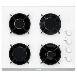 Brandt BPG6413W hob White Built-in Gas 4 zone(s)