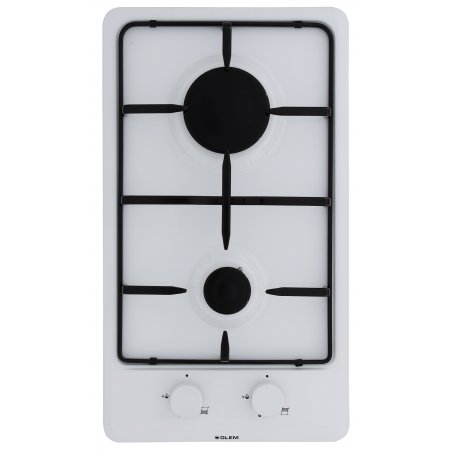Glem Gas GT32WH hob White Built-in 2 zone(s)