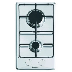 Glem Gas GT32IX plaque Acier inoxydable Intégré 30 cm Gaz 2 zone(s)