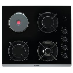 Brandt BPG6413BM plaque Noir Intégré Combi 4 zone(s)
