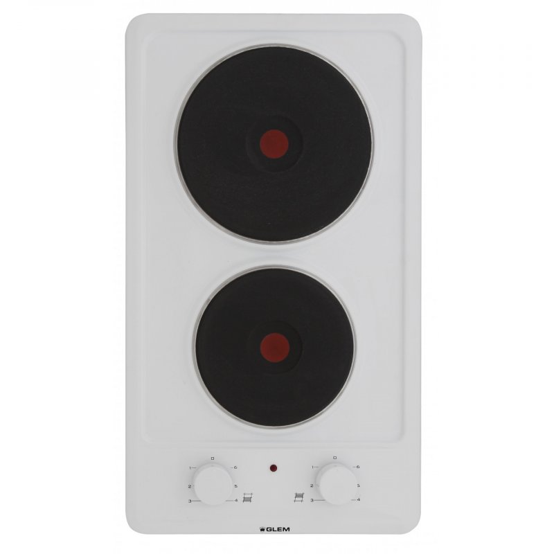 Glem Gas GT320WH hob White Built-in Sealed plate 2 zone(s)