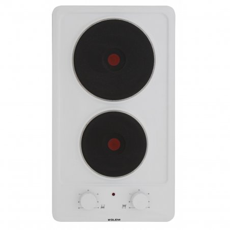 Glem Gas GT320WH hob White Built-in Sealed plate 2 zone(s)