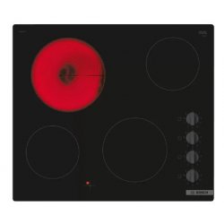 Bosch Serie 2 PKE611CA8E plaque Noir Intégré 60 cm Céramique 4 zone(s)