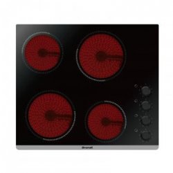 Brandt BPV6410B plaque Noir Intégré Céramique 4 zone(s)