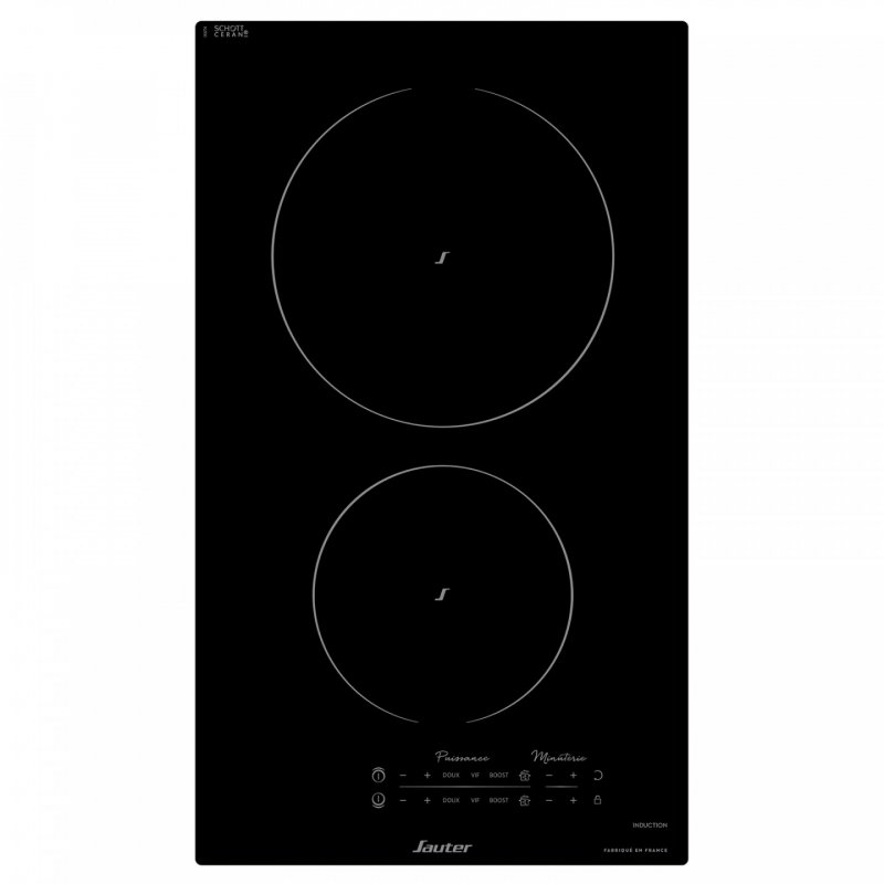 Sauter SPI9333B plaque Noir Intégré 30 cm Plaque avec zone à induction 2 zone(s)