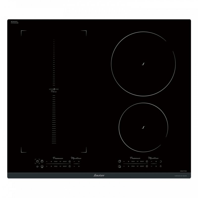 Sauter SPI9648BP hob Black Built-in 60 cm Zone induction hob 4 zone(s)