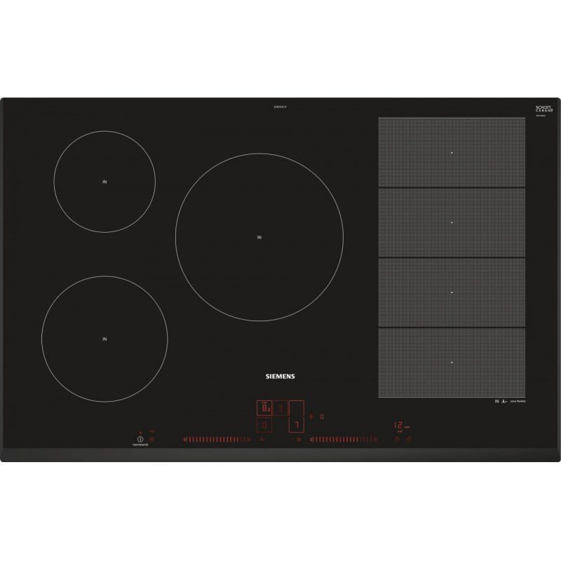 Siemens EX851LVC1F hob Black Built-in Zone induction hob 5 zone(s)