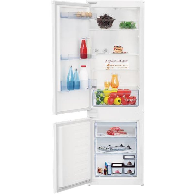 Beko BCSA285K4SNLH fridge-freezer Built-in 271 L E White